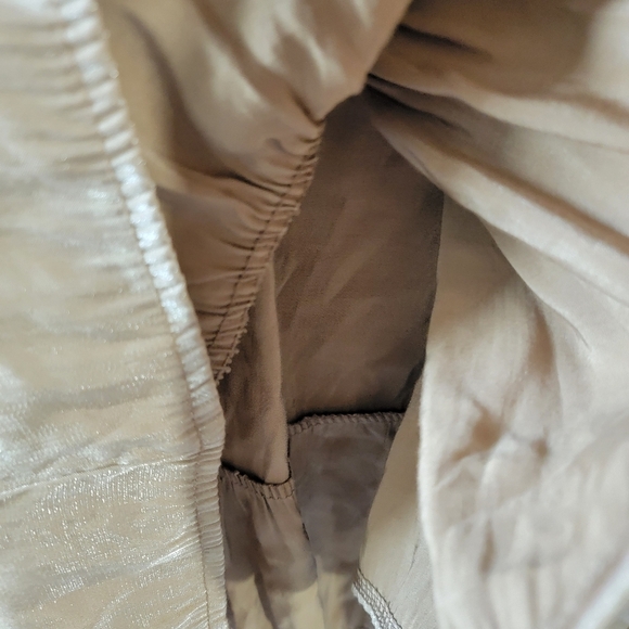 Gigi Moda Made In Italy Leah Dress Sz 8 Charcoal Sateen High-Low Minimalist - Picture 9 of 12